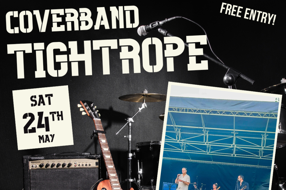 Live optreden van Coverband Tightrope